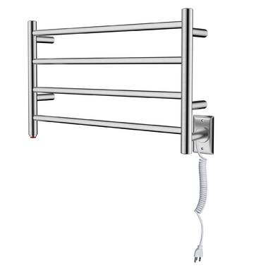 Horizontal heated towel rail hot sale